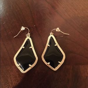 Kendra Scott Black Alex Earrings