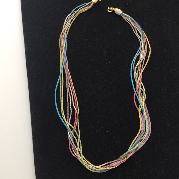 Colorful  8 chain necklace - Picture 1 of 4