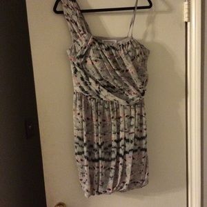 BCBG Generation one-shoulder cocktail dress.