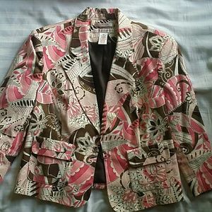 Nine & Co petite pink bold jacket