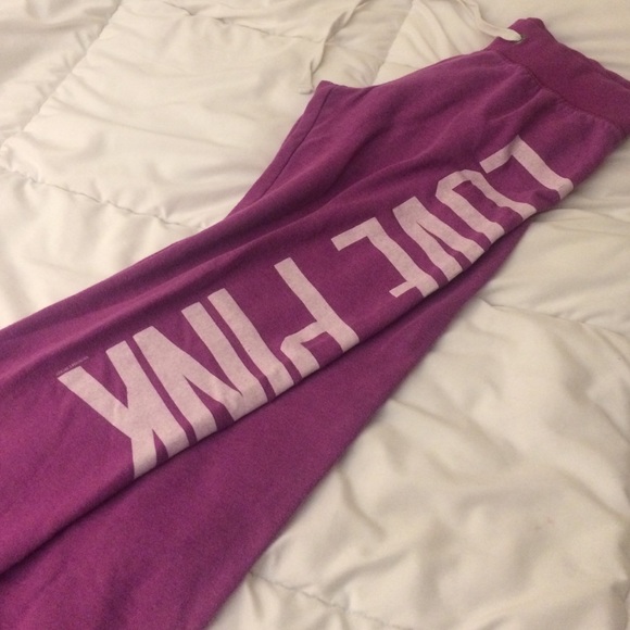 PINK cropped sweatpants