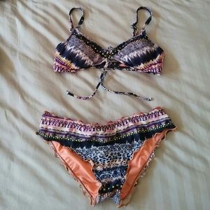 Small tie dye bikini