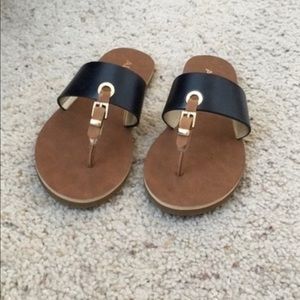 Brown and black Aldo sandals