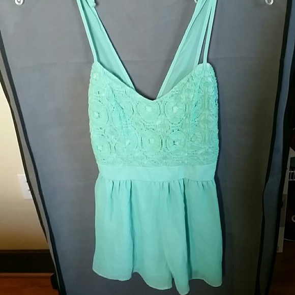 Mint Green Romper