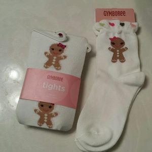 Girls GYMBOREE Gingerbread Socks/Tights