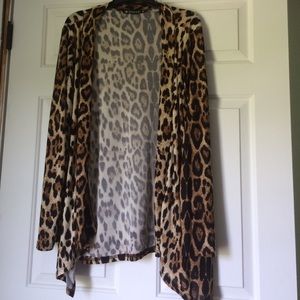 Animal print cardigan