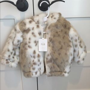 Restoration Hardware Baby Fur Coat 12-24 mths NWT.