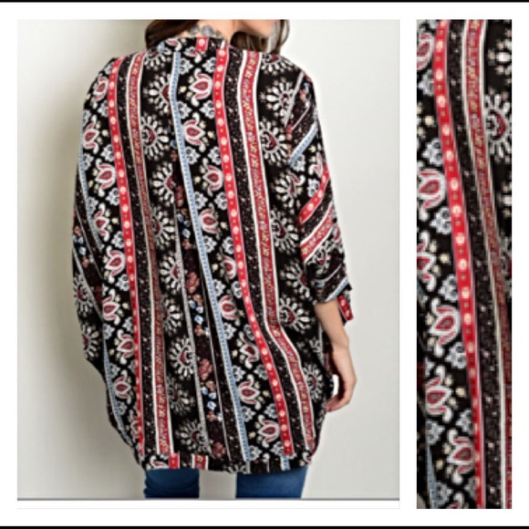 ✨SALE Adorable Tribal Cardigan Kimono S L - Picture 4 of 4