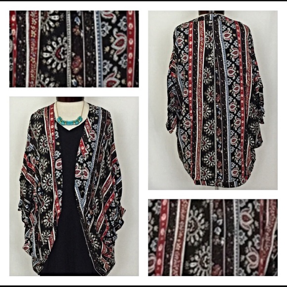 ✨SALE Adorable Tribal Cardigan Kimono S L - Picture 2 of 4