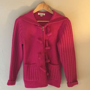 Hooded Coldwater Creek wool sweater