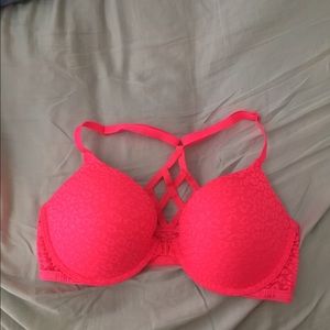 PINK FRONT CLOSE BRA