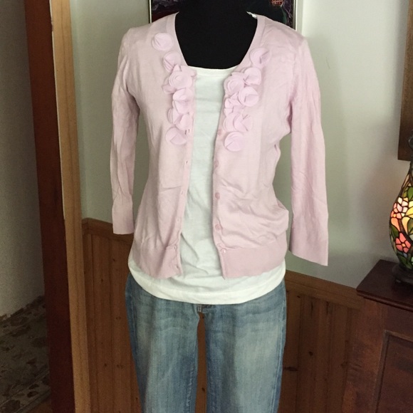 Light pink/rose detailed cardigan 1