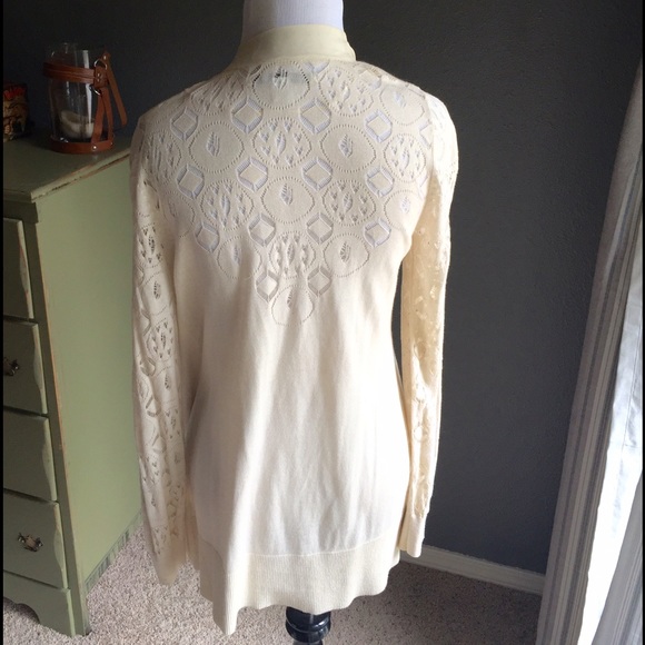 LC Lauren Conrad Sweaters - Lauren Conrad Knit Lace Cardigan