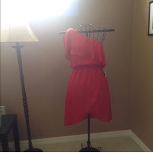 Off the shoulder red dress. NWT