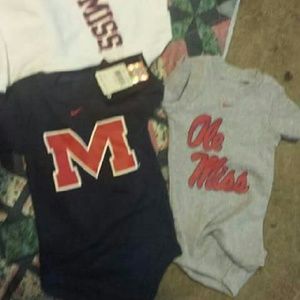 3 Ole miss onesies