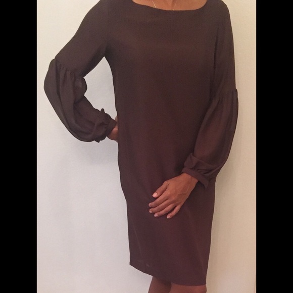 Brown Ellen Tracy dress sz medium - Picture 1 of 3