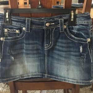 Miss Me denim mini skirt