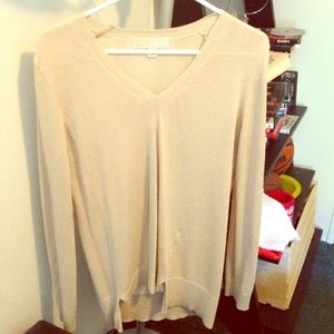 Tan Michael Kors v-neck sweater
