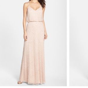 Adrianna Papell Embellished Blouson Gown