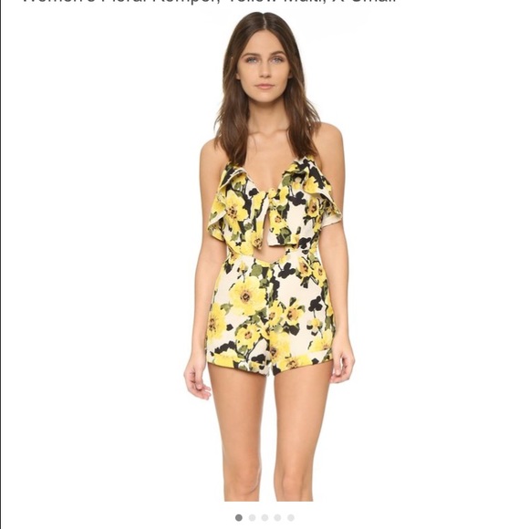 JOA Other - JOA floral romper NEW