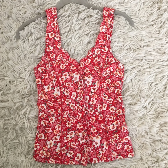 Floral urban outfitters tank