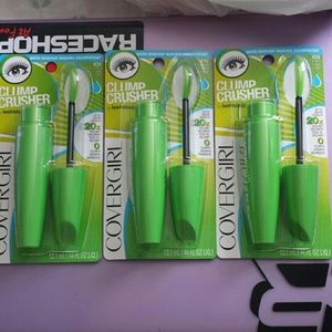 3 covergirl waterproof black brown mascara