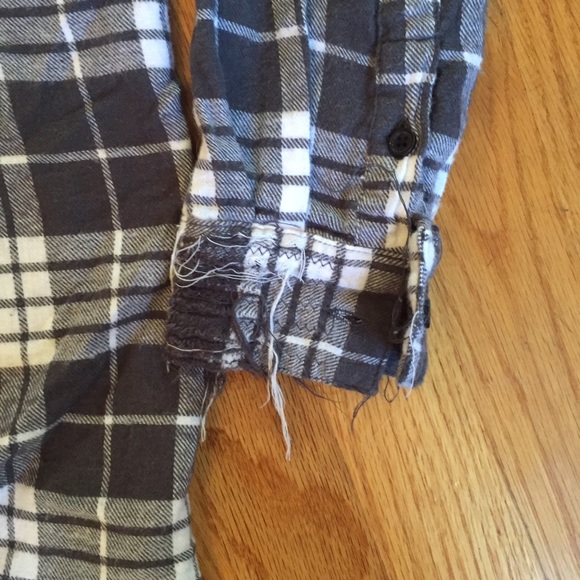 Cheap Monday Distressed LS Buttonup - Picture 2 of 4