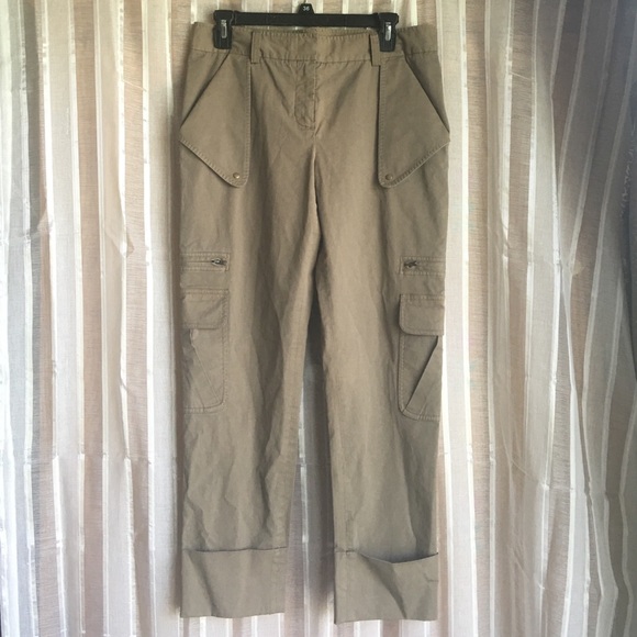 Diane von Fursterberg cropped cargos.