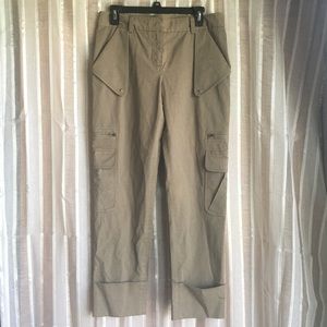 Diane von Fursterberg cropped cargos.