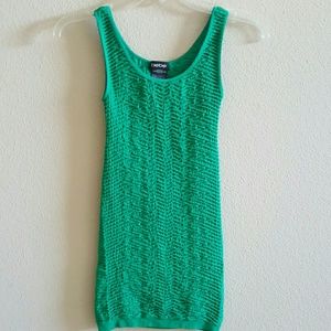 Bebe green bodycon minidress