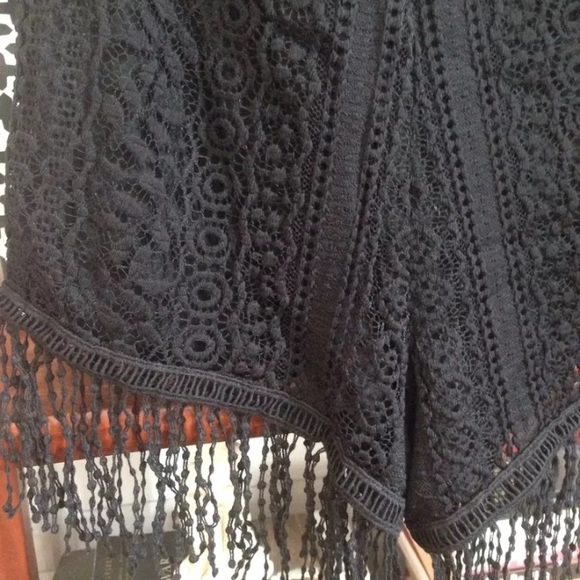 SOLD. Express Fringe Shorts - Picture 2 of 3