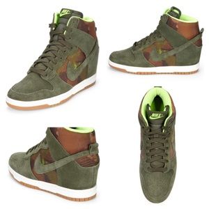 Nike camo wedge sneakers