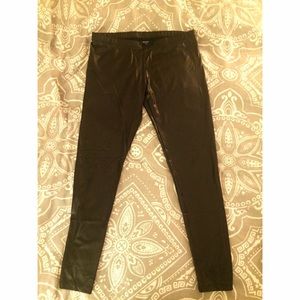 NASTY GAL Slick Black Leggings