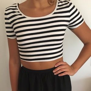 Striped Crop Top Forever 21