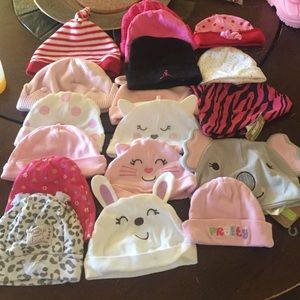 18 baby girl beanie hats 💗