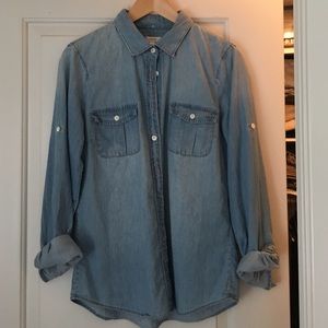 J crew chambray shirt
