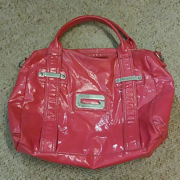 Pink Leather Oversize Guess Purse