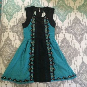 Free people gorgeous turquoise dress