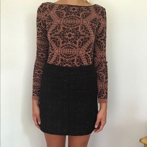Forever 21 Black Tweed Skirt