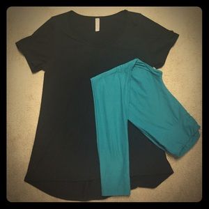 Turquoise LuLaRoe Leggings