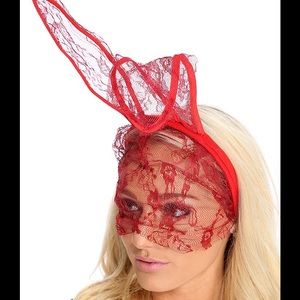 Halloween Red Bunny Ears