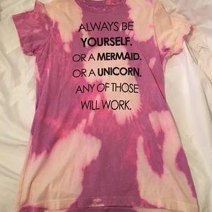 pink tie dye t shirt