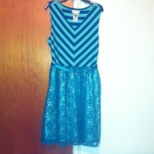 Bonnie Jean Turquoise 16 1/2 plus dress