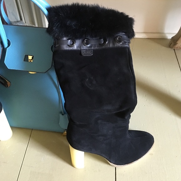 Authentic Gucci fur boots