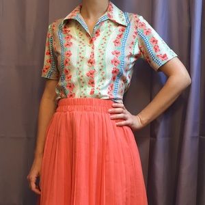 Vintage floral button down