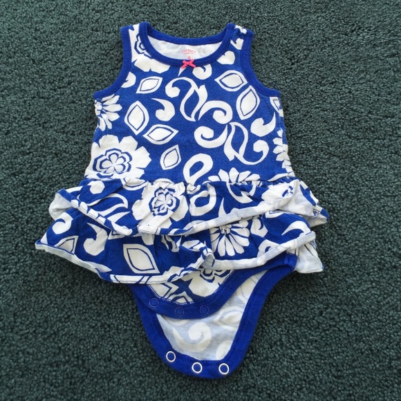 Bundle of 2 Carter's Ruffled Bodysuit Dresses - Picture 3 of 4