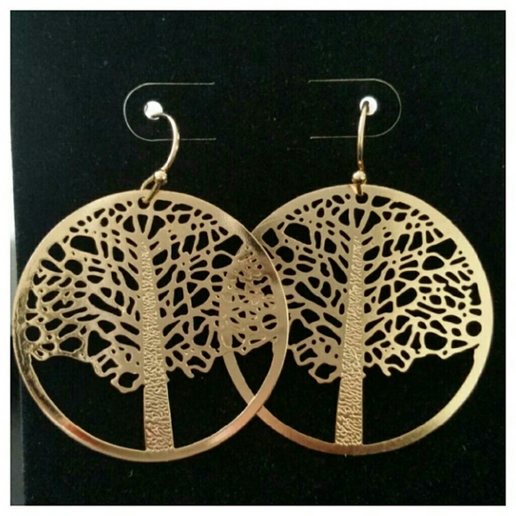 🚫SOLD OUT "Harmony" Tree of Life Earrings - Picture 2 of 3