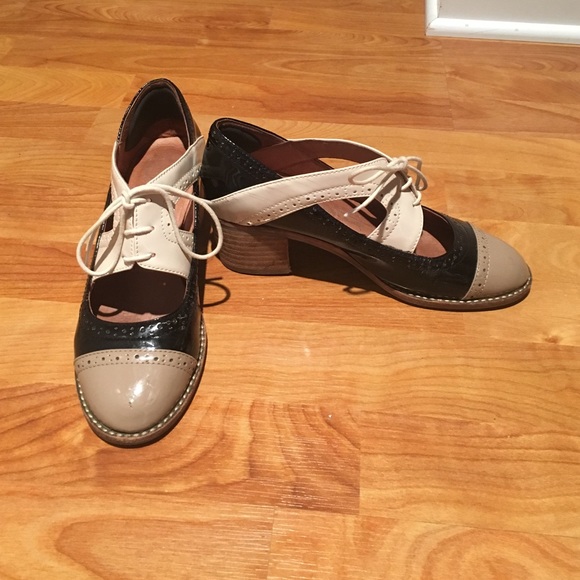 Vintage Jeffrey Campbell cutout oxfords