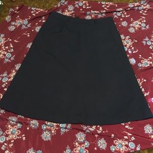 Navy Blue Midi Skirt