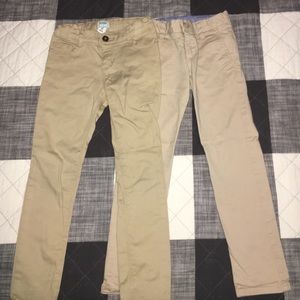 Pair of Khaki Girls Pants - 5/5t - Gap & Old Navy